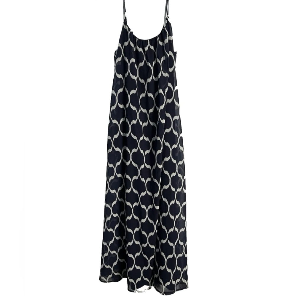 Sam Edelman Ikat Maxi Dress Navy Size S NWT